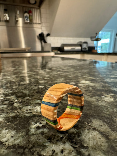 Skateboard Recycled Ring